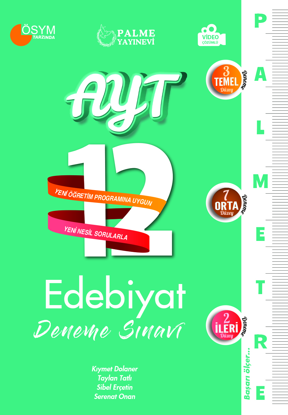 AYT Palmetre Türk Dili ve Edebiyatı 12'Li Deneme kapak görseli